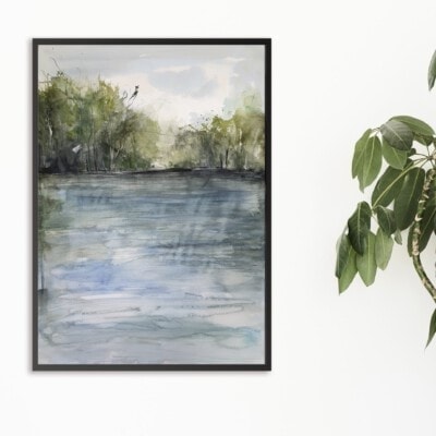 ציור אגם- מבואה-אנה רדיס