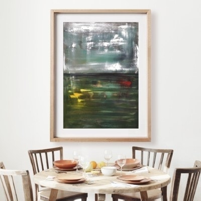 ציור אופטימיות-פינת אוכל-אנה רדיס