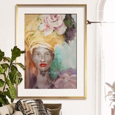 ציור אפריקה-על הקיר2-אנה רדיס