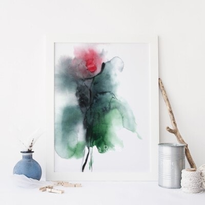 ציור ורד גאה-על המזנון-אנה רדיס