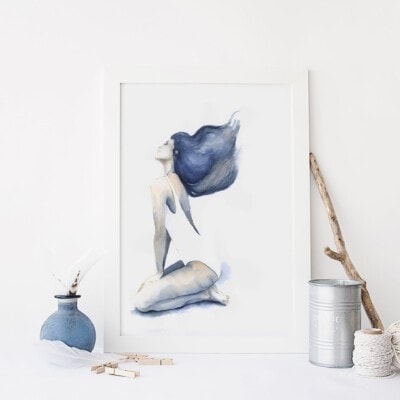 ציור חופשיה על מזנון אנה רדיס