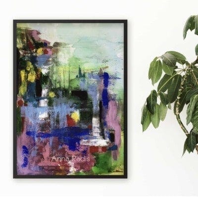 ציור יום בהיר-אקריליק-אנה רדיס