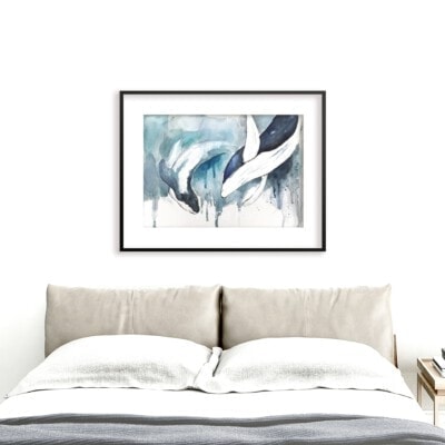 ציור לוויתנים-חדר שינה-אנה רדיס