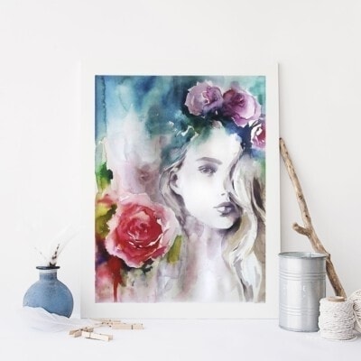 ציור מילה-על מזנון-אנה רדיס