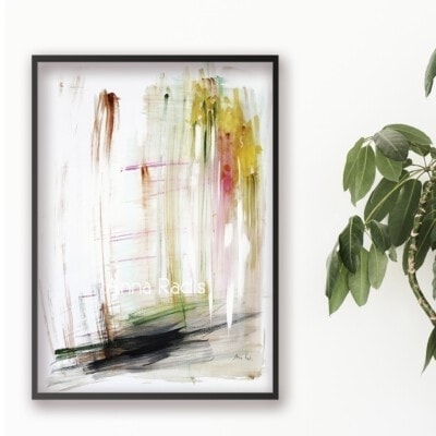 ציור פריחה-בסלון-אנה רדיס