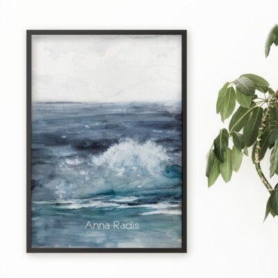 ציור רחש גלים-מבואה-אנה רדיס
