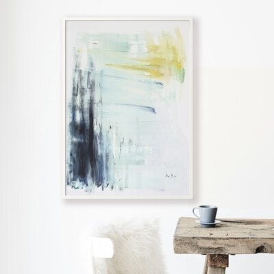 ציור תכלת פינת אוכל אנה רדיס