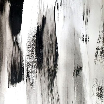 ציור מקורי-אבסטרקט מינימליסטי- אבסטרקט נורדי-ציור שחור לבן-אנה רדיס-ANNA RADIS ART