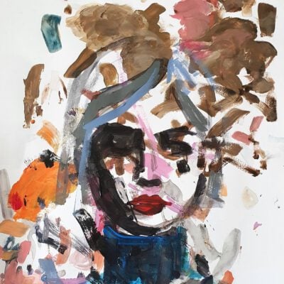 פנים של אישה ציור מקורי אנה רדיס anna radis