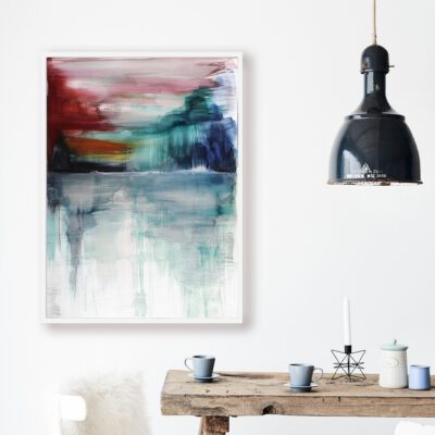 ציור ניאגרה נוף שקיעה אמנית ישראלית אנה רדיס anna radis