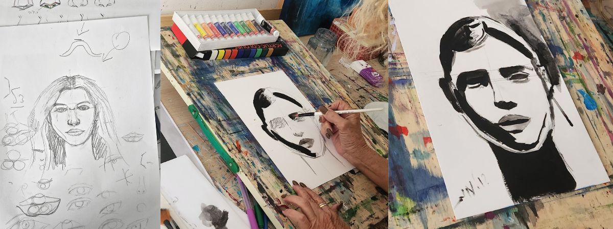 שיעורים פרטיים מורה לציור אשדוד סדנת ציור שיעורי ציור ציור דיוקן ציור צבעי מים ציור ציורים אנה רדיס anna radis