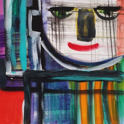 זוג טרי ציור צבעוני אמנות פופארט ציורים אמנים אמנות ישראלית ציורים לבית גלריה אונליין אמנות ציור צבעוני אוונגרד אנה רידס anna radis