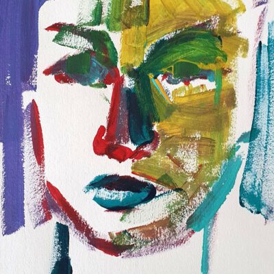ציור דיוקן עכשווי מריה ציורים ציורים אנמנות אמנים ישראלים ציורים למכירה ציירת אנה רדיס anna radis