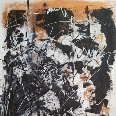 ציור מקורי-אבסטרקט שחור לבן-ציורי אבסטרקט-אנה רדיס-ANNA RADIS ART