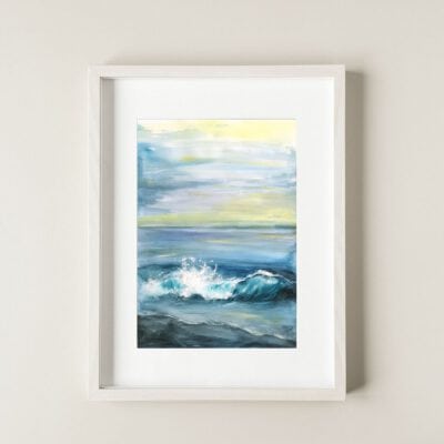 גל כחול-ציורים-הדפס ציור-אמנות-רפרודוקציה-אוקיינוס פוסטר-גלריה לאמנות-אמנים ישרלים-ציירת-ציורים-אנה רדיס-ANNA RADIS