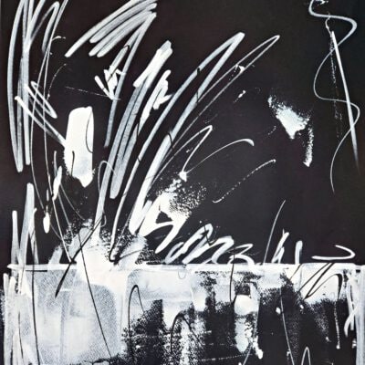 אבסטרקט שחור לבן-ציור מופשט-עיצוב נורדי-אבסטרקט מינימליסטי-אמנות ישראלית מקורית-אנה רדיס-ANNA RADIS ART