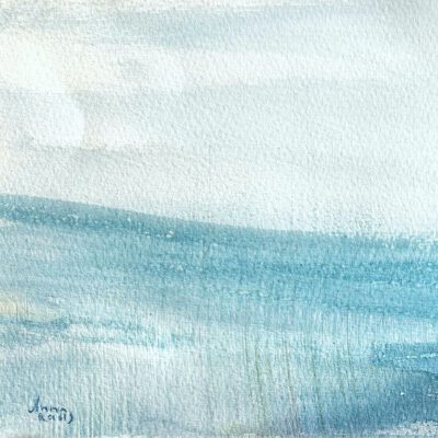 ציור ים מים צלולים-ציור מקורי-ציורים למכירה-ציורים לרכישה-אמנות ישראלית מקורית-ציור מינימליסטי-ציור ים-אנה רדיס-ANNA RADIS ART