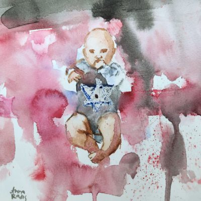 ציור מקורי | חרבות ברזל | ציור מלחמה | ציור תינוק | ציורים למכירה | אמנות ישראלית מקורית | אמנות עכשווית | אנה רדיס | ANNA RADIS ART