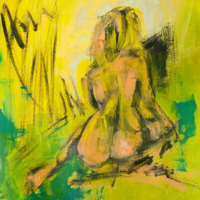 אישה מסתורית-ציור עירום-אמנות ישראלית-אנב רדיס-ANNA RADIS ART
